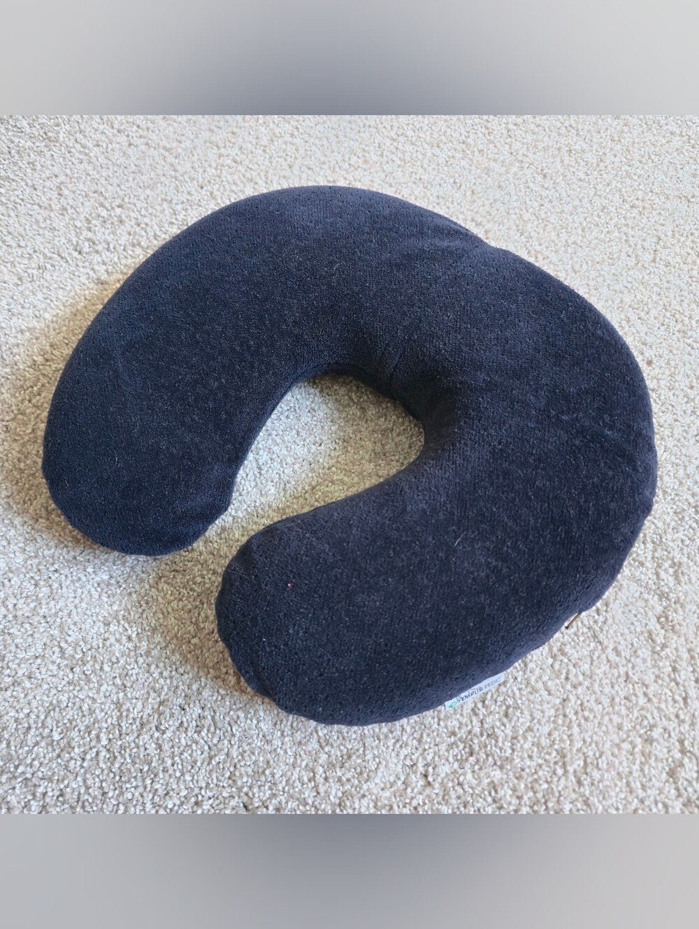 TEMPUR Transit Pillow Neck Support Travel Cushion - Navy Memory Foam
